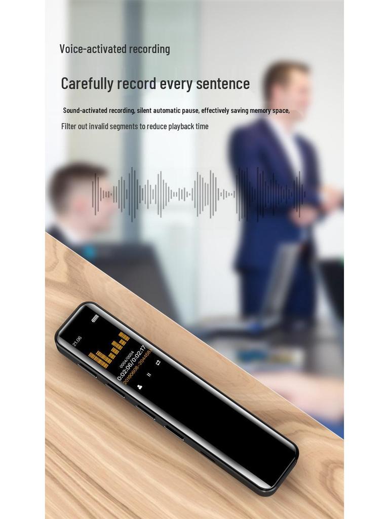 NobiXing G1/G6 HD Voice Recorder with Noise Reduction: Perfect for Students and Meetings, Doubles As Portable MP3 Player.