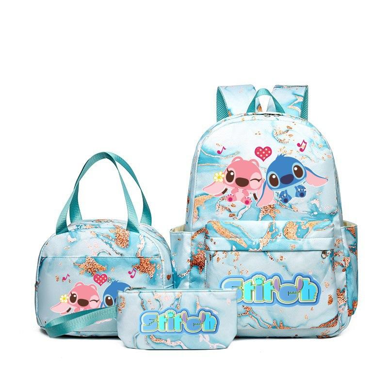 Student Schoolbag Three-Piece Set, Wear-Resistant And Breathable Large-Capacity Backpack, Youth Travel Backpack, Computer Bag
