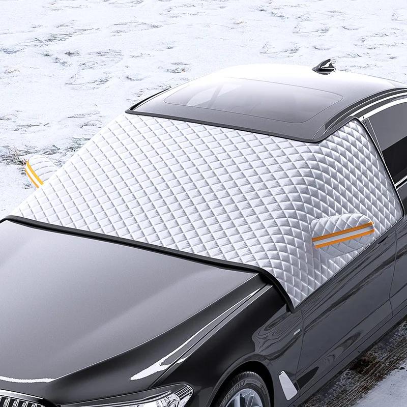 Car Front Windscreen Cover Automobile Sunshade Snow Cover Car Windshield Ice Frost Sun Shade Protector Waterproof Upgrade