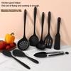 1/10PCS Food-Grade Silicone Kitchen Tools Set, Heat-Resistant Slotted Spoon for Non-Stick Cookware & Hot Pot, Multi-Use Strainer