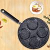Round Breakfast Egg Pan 4 Hole Egg Frying Pan Durable Egg Ham Pans  Restaurant