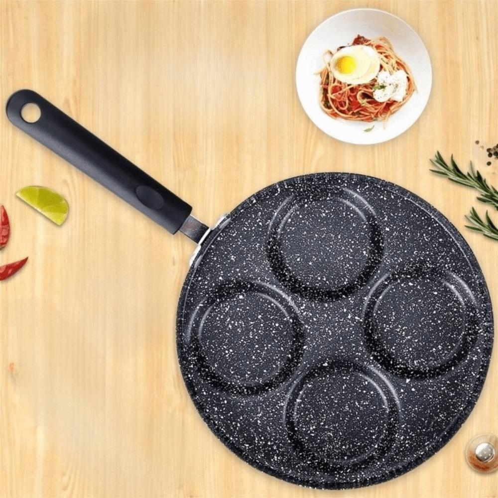 Round Breakfast Egg Pan 4 Hole Egg Frying Pan Durable Egg Ham Pans  Restaurant