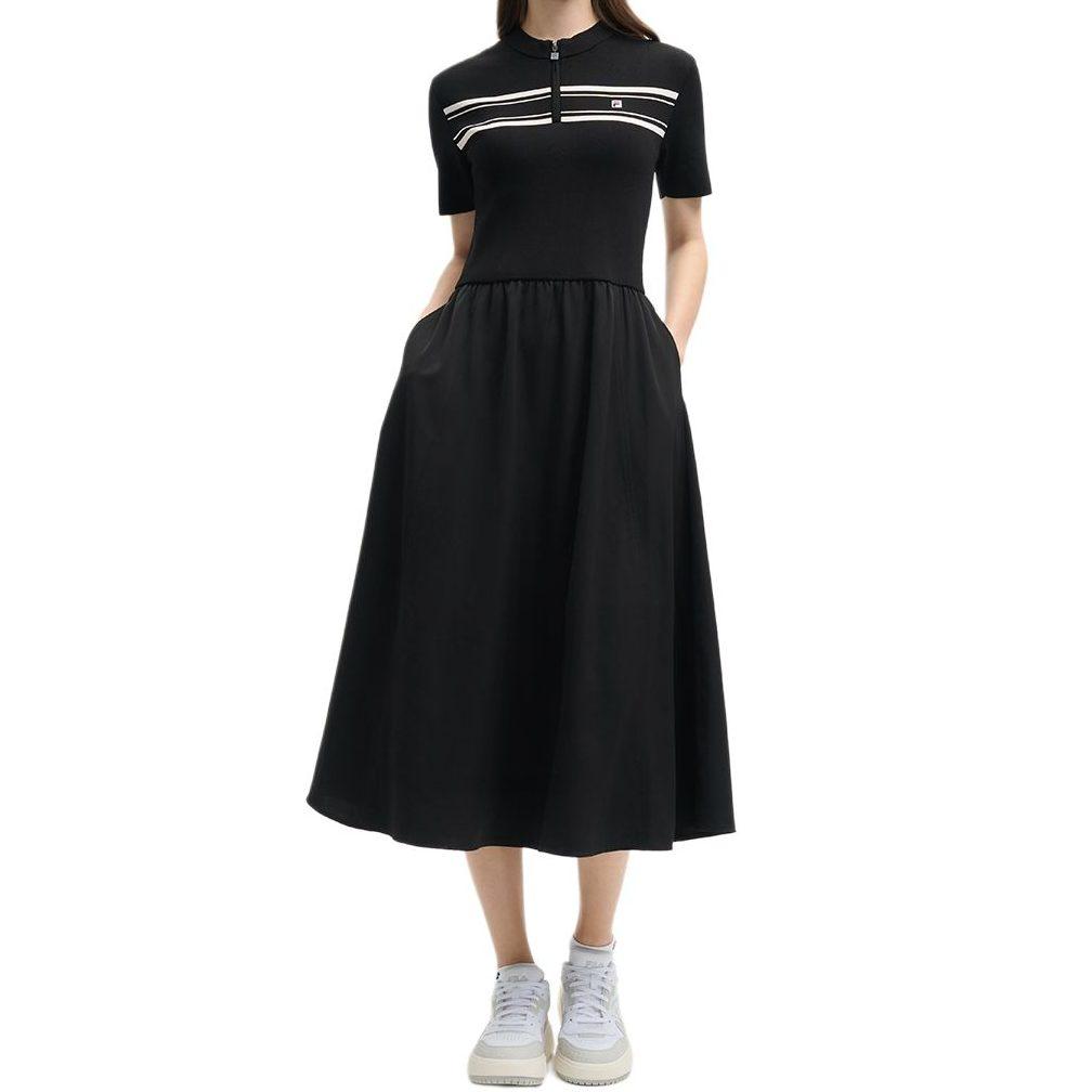 FILA Short Sleeved Dress Women's Jet Black F11W528307F-BK
