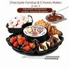 Flameless Smores Kit Heated Bowl Electric Marshmallow Roaster Flameless Fondue Set  Indoor