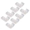 8pcs 5mm LED Strip Light Connectors 2 Pin 2 Pin Light Connectors  For DIY Home Projects