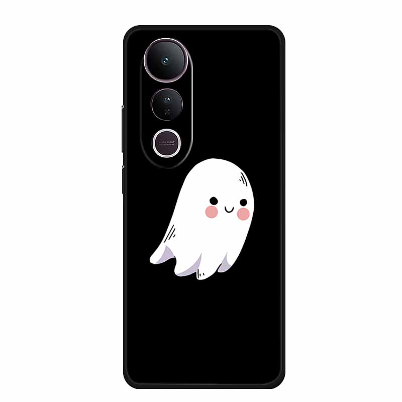 For Vivo V50 Lite Phone Case V 50 lite Coque Cute Cartoon Black Silicone Soft Back Cover For Vivo V50 Lite 5G 4G Case V50lite