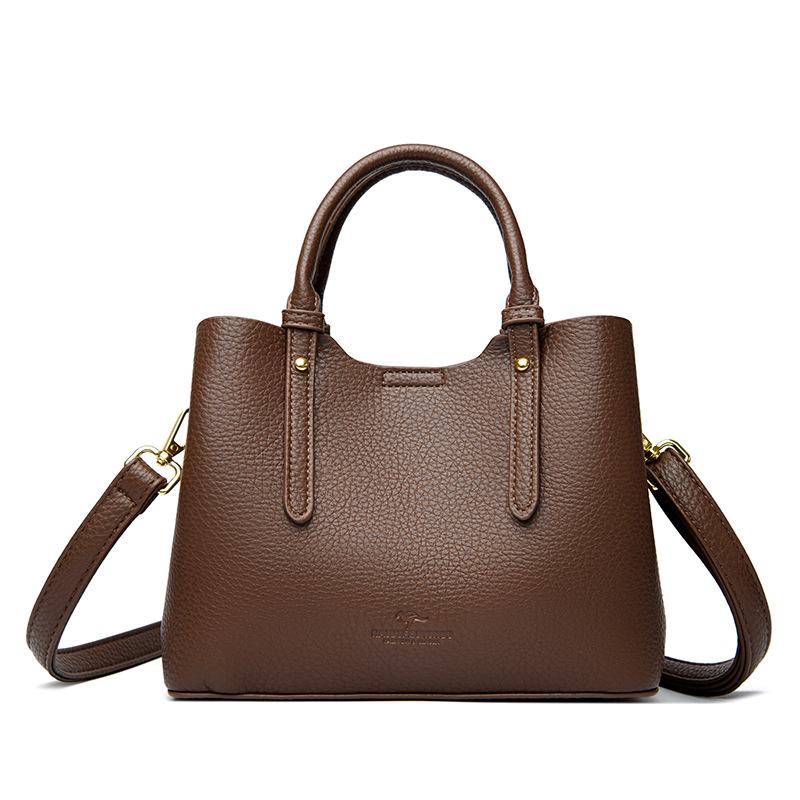 Fashionable Middle-aged Mother Bag Crossbody Bag Women's Shoulder Bag Handbag