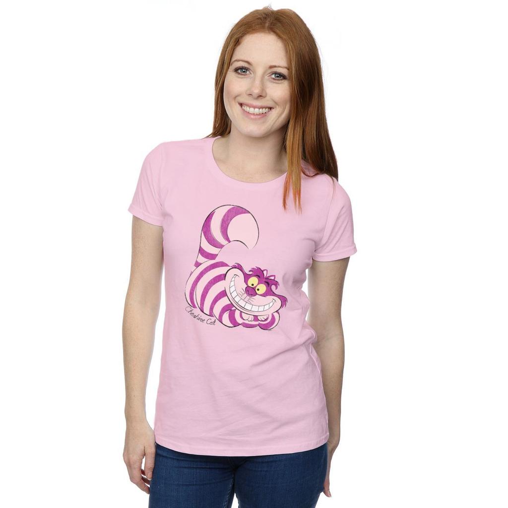 Alice In Wonderland Womens/Ladies Cheshire Cat Fitted T-Shirt