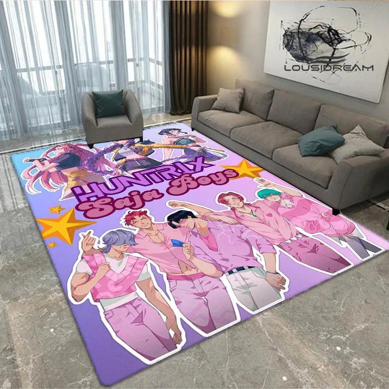 3D KPop Demon Hunters Print Carpet Non-slip Carpet Outdoor Carpets Area Rug Home Bedroom Decor Rug for Bedroom Birthday Gift