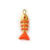 2 PCs 304 Stainless Steel Ocean Jewelry Charms 18K Gold Plated Enamel Fish Animal 3D Pendants For DIY Necklace Jewelry Making