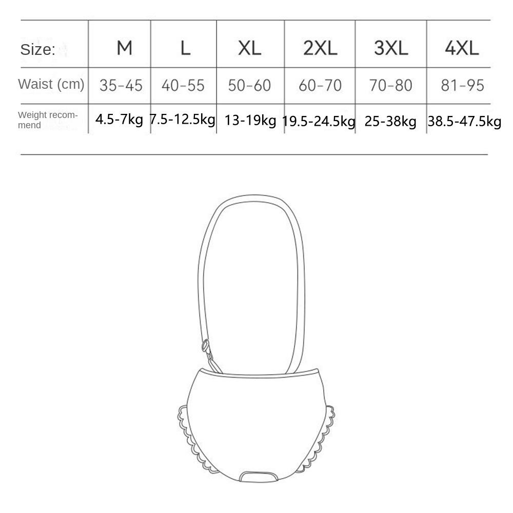 With Straps Female Pet Sanitary Panties Reusable Large Dogs Safety Diapers Pet Underwear Home