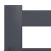 Solid Pine Wood Bed Frame Dark Grey 160 x 200 cm