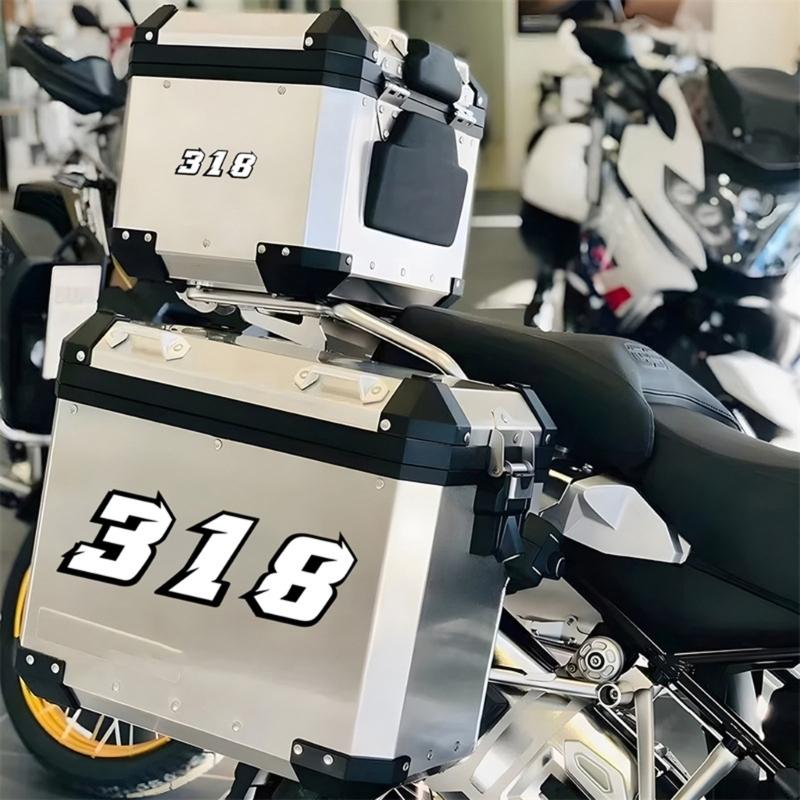 Rainbow Motorcycle Racing Number Stickers Waterproof UV Resistant Adhesive Decals