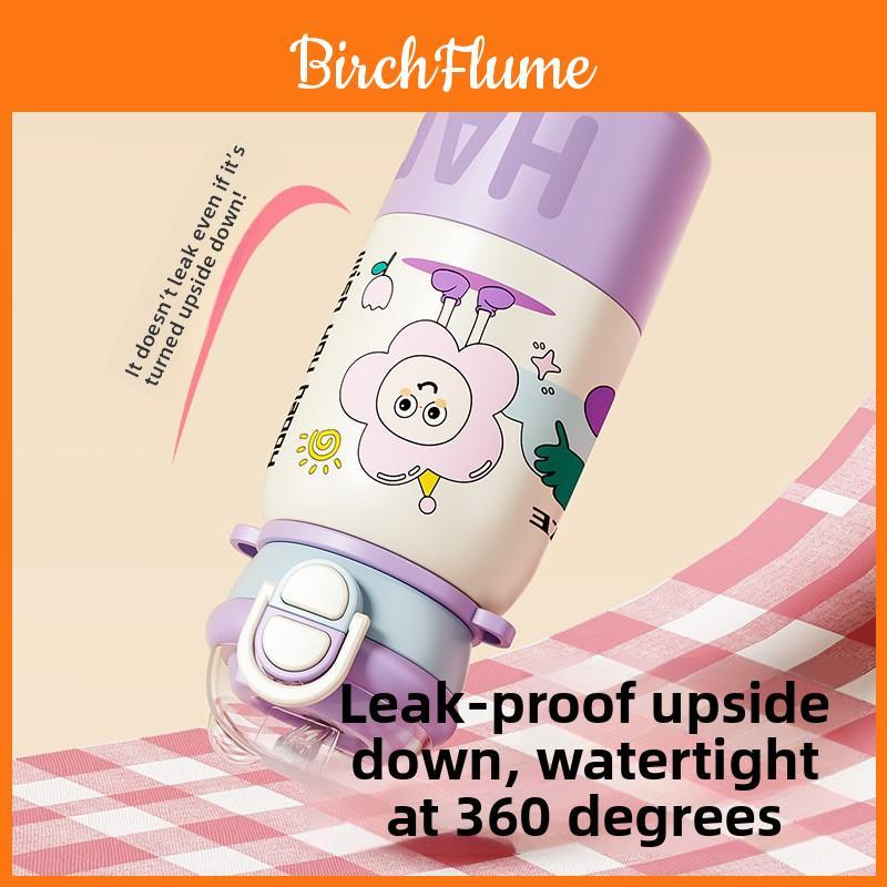 Childrens Cartoon Insulated Travel Mug With Large Capacity And Strap For Outdoor Use
