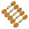 5Pcs Pearls Embellished Flower Shape Cheongsam Button Decorative Chinese Knot Button For Dress Cloaks Coat Sewing Craft