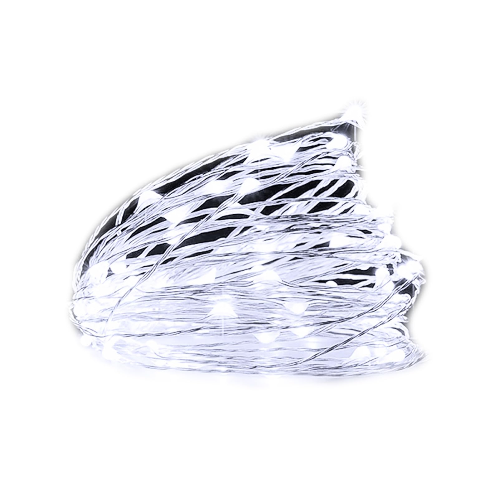 

GOODGOODS LED Illumination 100 10m with Remote Memory Christmas Halloween Rope Tree LED Beautiful White Lights, Outdoor, Bulbs, Long, Control, білий