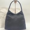 Prada Handbag Tote Shoulder Bag Tessuto Nylon Single Semi Shoulder Plastic Handle Arm Black