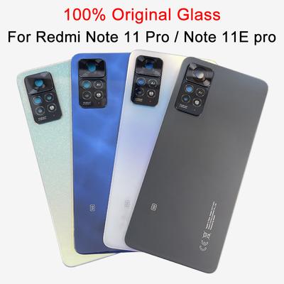 For Xiaomi Redmi Note 11 Pro 5G / 11E Pro Battery Cover Door Rear Glass Housing  Back Camera Lens Frame Replacement