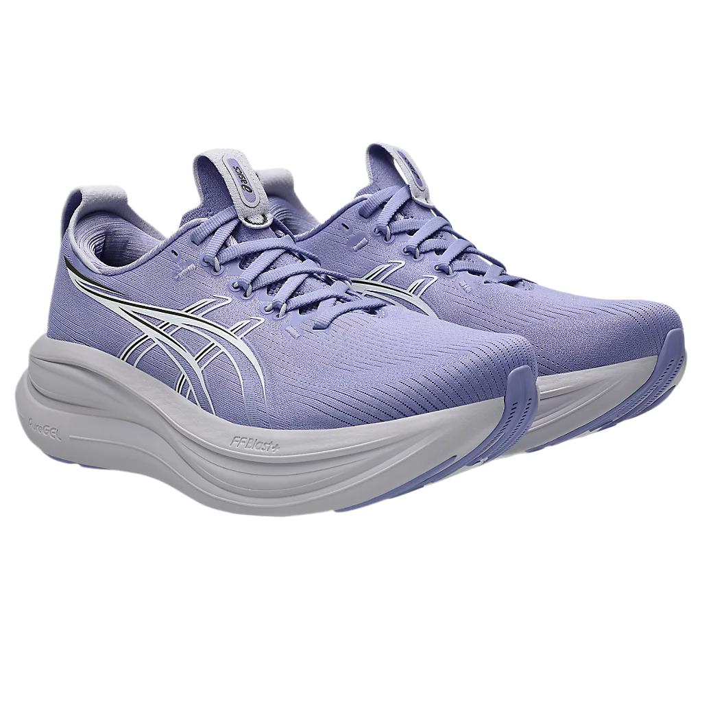 Asics Gel-Nimbus 28 Runde Spitze Schnürung Dämpfung Atmungsaktiv Low-Top Laufschuhe Damen Sneaker 1012B899-500