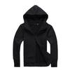 Unisex Basic Zipper Hoodie With Windproof Cuffs For Casual Winter Wear
