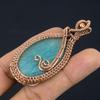 Amazonite Pendant, 999 Copper Wire Wrapped Pendant Handmade Gemstone Jewelry, Gifts For Wife Brand New Pendant