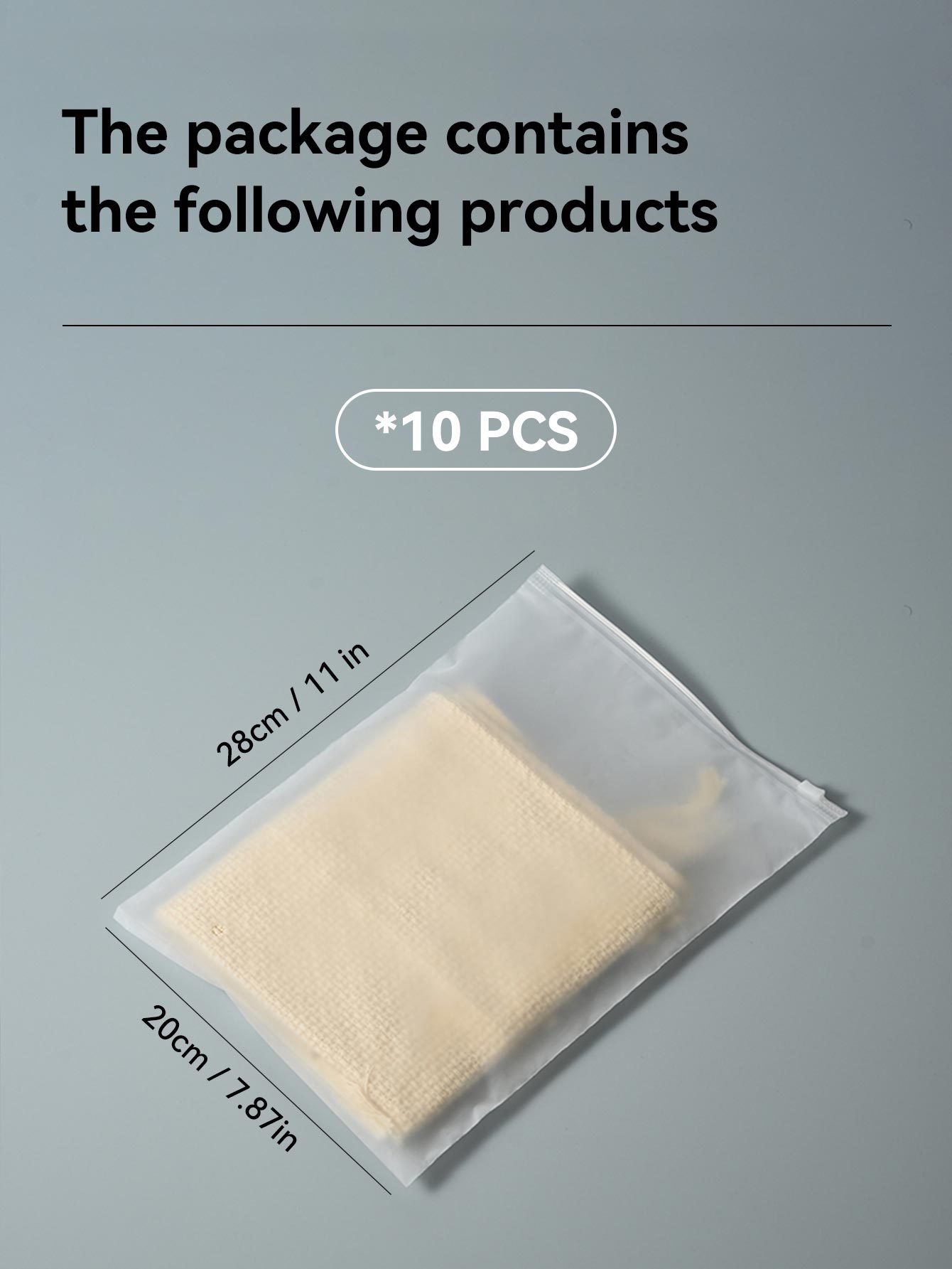 

WORTHBUY 10 шт./набор Портативный органайзер для хранения нижнего белья, одежды, обуви, Водонепроницаемый прозрачный пластиковый пакет на молнии для хранения