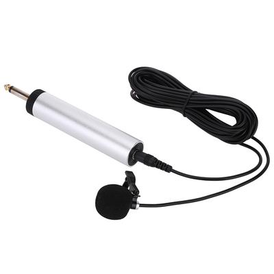 Mini microfono portatile con microfono a clip per strumento musicale a condensatore a elettrete cablato per chitarra