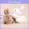 Animal Plush Bunny Pendant With Pullopen Ears For Bag Decor And Gifts