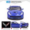 Chevrolet Corvette C7 Grand Sport Simulation Diecast & Toy Vehicle Pull Back Car & Doors Open RMZ City 1:36 Alloy Supercar Model