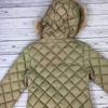 DUVETICA Quilted Down Jacket with Natural Raccoon Fur Trim/Women's 38/Khaki/(USED)
