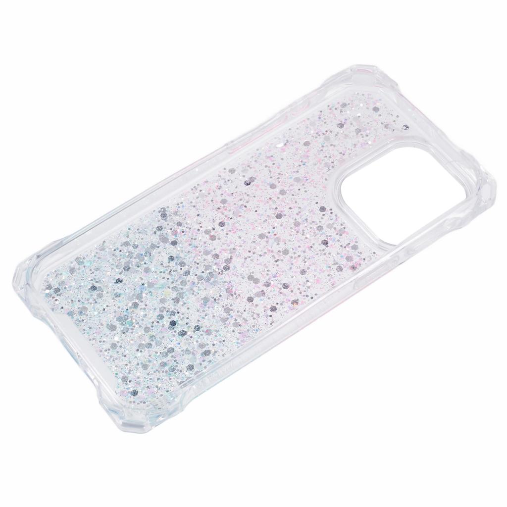 For iPhone 13 Pro Max Dual-Color Gradient Phone Case Anti-drop TPU+Acrylic Shell with Strap