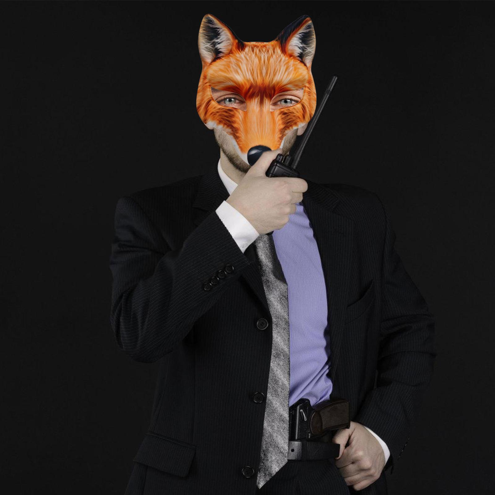 Halloween Animal Mask Breathable Half Face Animal Cosplay Mask with Elastic String For Adult Kid Halloween Parties 1