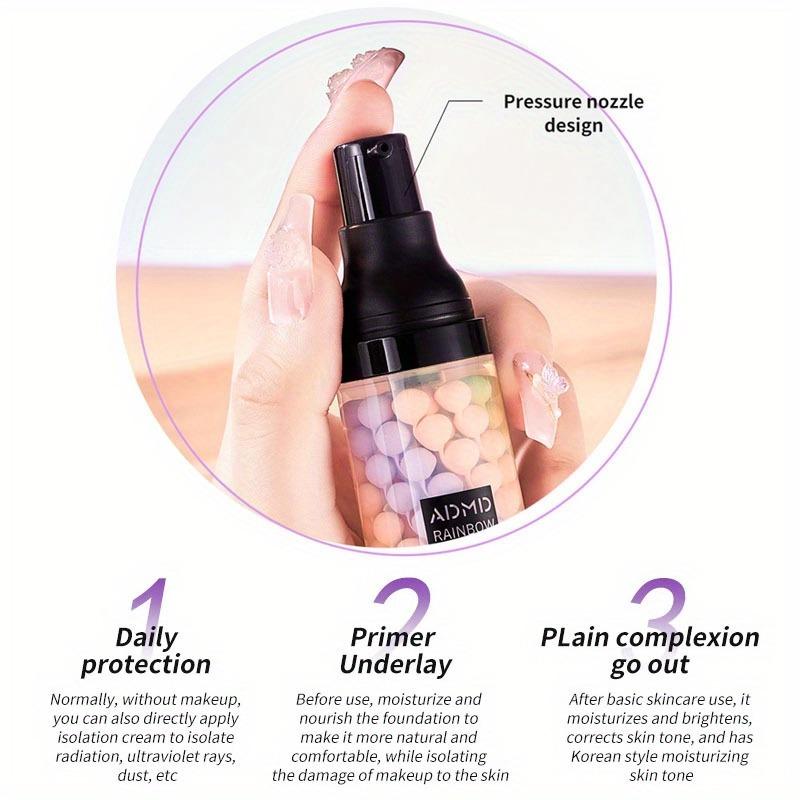 The 3-color Primer Is Suitable for All Skin Types. It Enhances Coverage and Brightens Skin After Use. It Is Suitable for Daily Use.