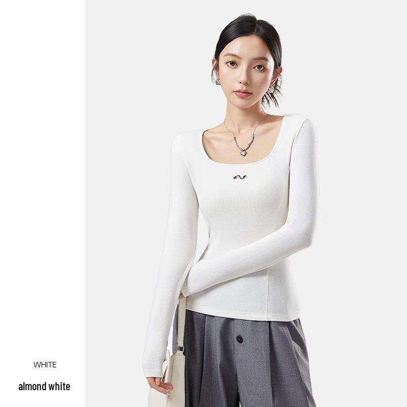 10A Antibacterial Women's Square Neck Thermal Base Layer – Autumn/Winter Slimming, High-Elastic, Fashion Underwear