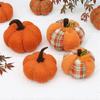 Colorful Thanksgiving Pumpkin Cotton Fabric Pumpkin Artificial Harvest Decorative Pumpkin
