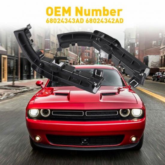2PCS And Left Right Front Bumper Support Brackets For 2008- Dodge Challenger