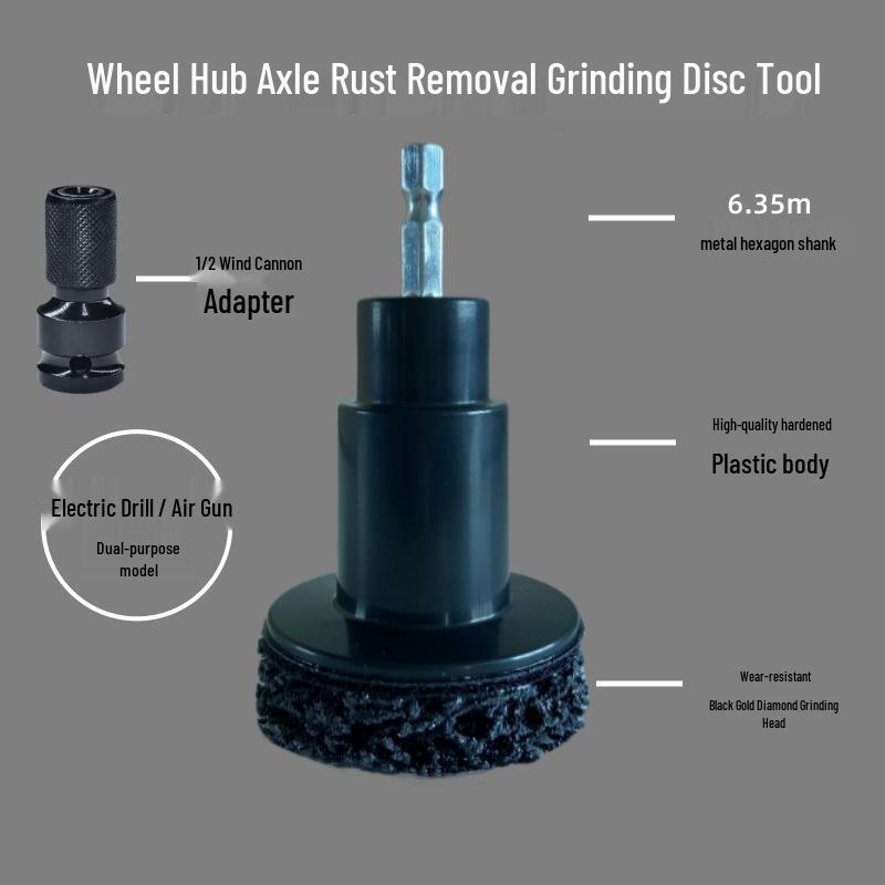 Dual-Use Car Wheel and Brake Disc Rust Remover and Polisher Plastic Dual-Use