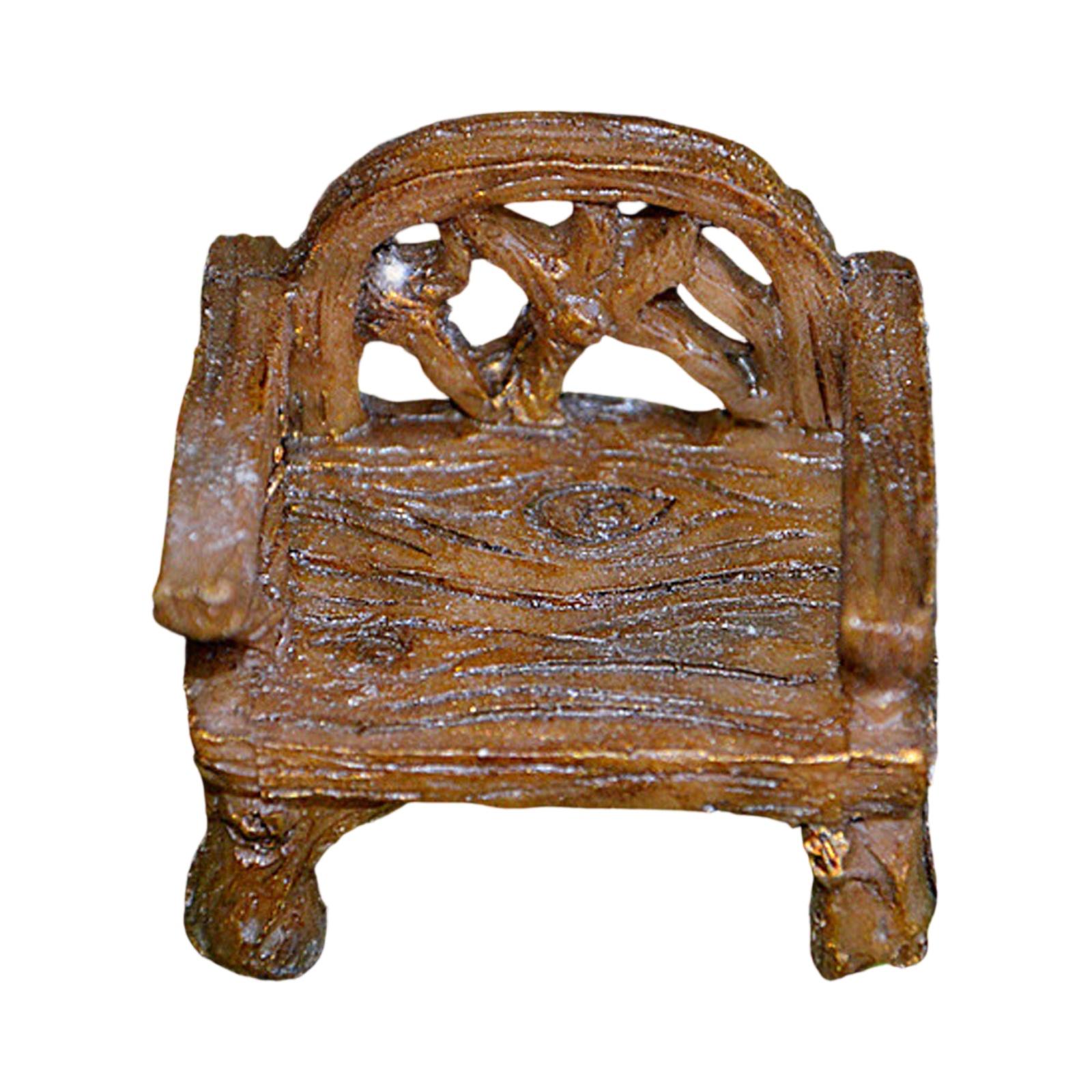 

Миниатюрные поделки из смолы - Имитация стола и стула, Микро-горшечные аксессуары, Психологический песочный стол и садовые мини-украшения One Size