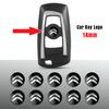 10Pcs 14mm Aluminium 3D Car Key Logo Replacement Stickers For C3 C4 DS3 C1 Picasso VTS C-ELYSEE C5 C6 C8 DS Accessories