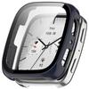 Fullt beskyttende glassdeksel for Huami Amazfit Active 2 firkantet smartklokke skjermbeskytter deksler deksel skall og herdet glassfilm