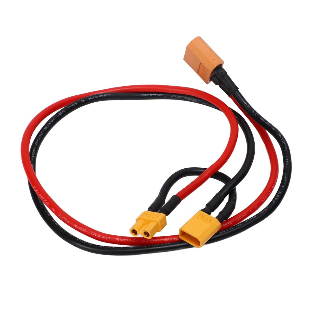 AWM14 Silicone Power Adapter Cable Fireproof Connector Cable XT60 Female Head To XT30 Straight Head
