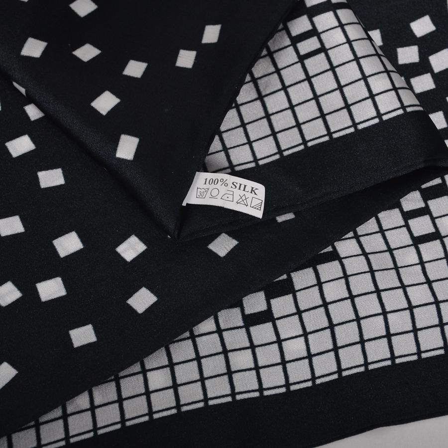 [BYSIFA] Brand Men Silk Scarf Muffler Winter Fashion Accessory 100% Pure Silk Male Plaid Long Scarves Cravat Navy Blue 160*26cm