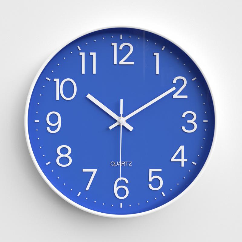 Home Clocks Living Room Wall Clock Bedroom Silent Wall Clock Modern Simple Round Quartz Clock 30CM