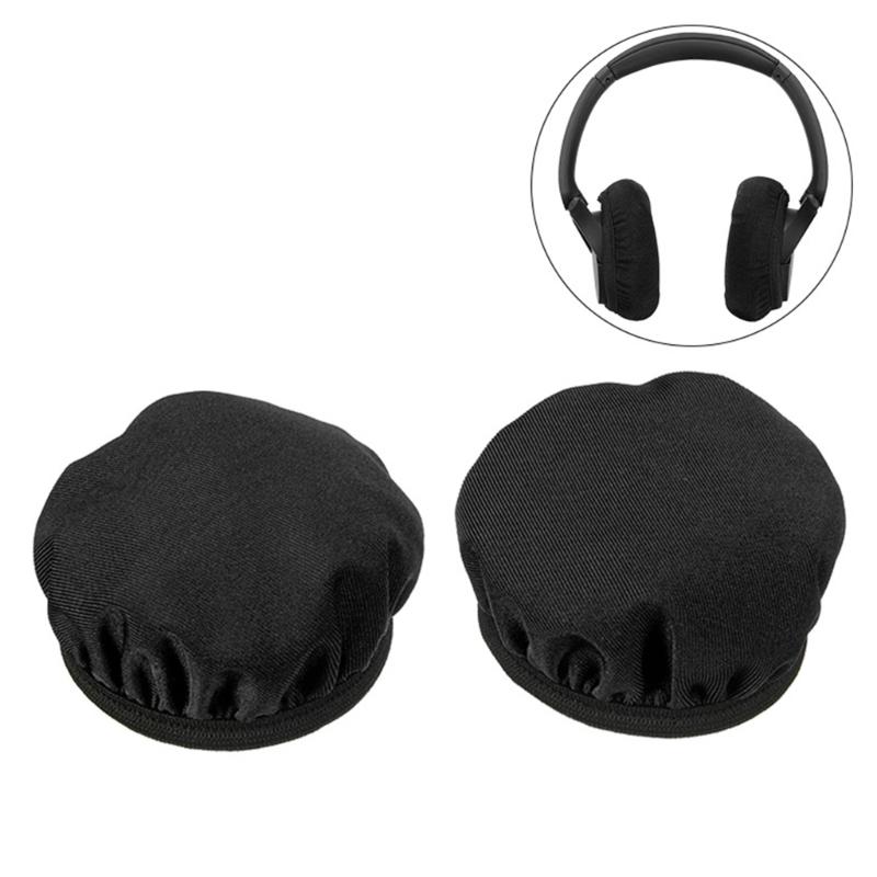 Universal Fit Headphone Dust Covers Reusable Fabric Ear Cups Ear Covers for Aviation, Gaming, and Racing Headsets