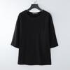 Dreiviertelarm T-Shirt Chinesischer Stil Herren Locker Trend Lässig Tang Anzug Hanfu Kurzarm T-Shirt Oberteil
