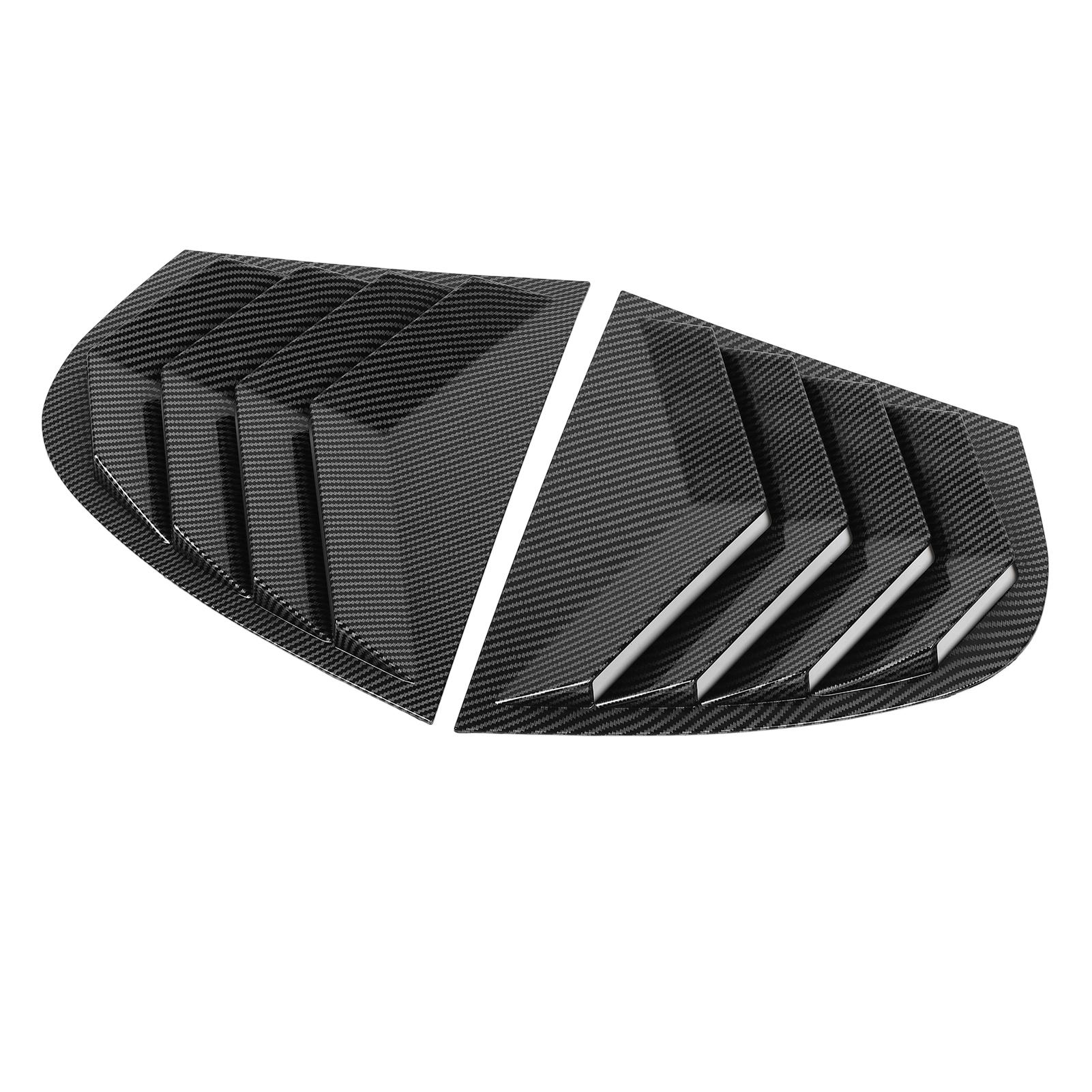 

Pair of Car Rear Window Shutter Cover Trim Stylish Rear Side Window Louver Vent Trim for 5 Series E60 2004 to 2010
