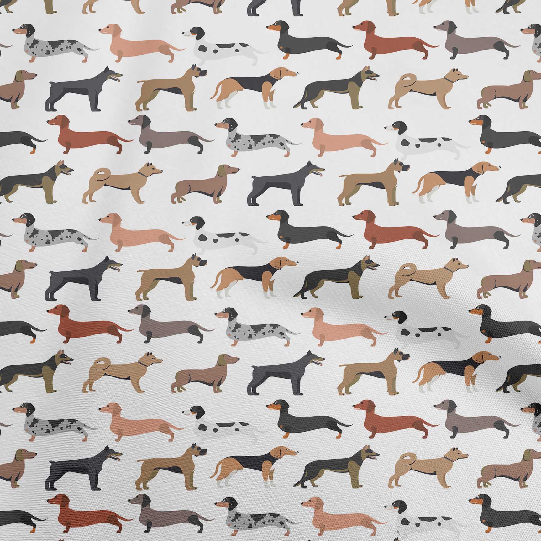 

oneOone Cotton Flex Grey Fabric Собака Ескіз для шиття Тканина у дворі Надруковані своїми руками Швейні приладдя для одягу 40 дюймів 42 Inch Wide - Viscose Chiffon білий