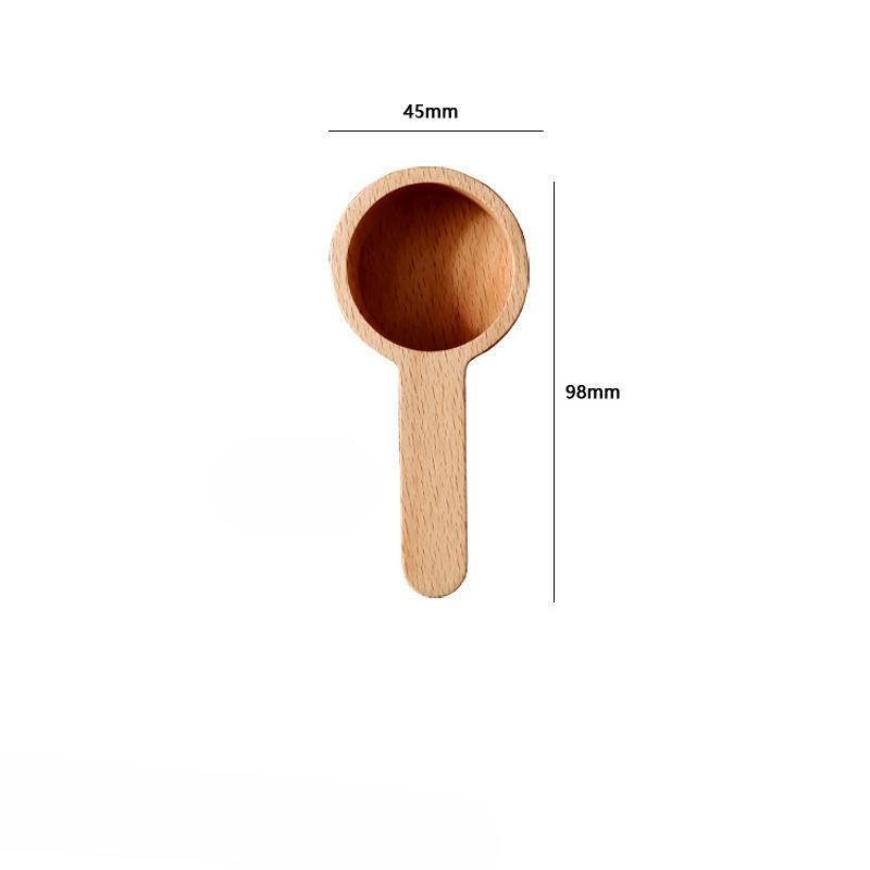

1PC Coffee Scoop Walnut Solid Wood Gram Measure Spoon Coffee Milk Powder Multipurpose Durable Scoop