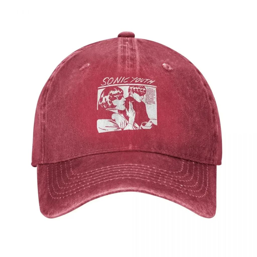 Couple Unisex Baseball Cap Sonic Youth Rock Band Punk Distressed Washed Hats Cap Classic Outdoor Summer Snapback Cap