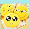 Qq Emotions Cartoon Plush Pillow With Soft Short Plush For Kids And Teens